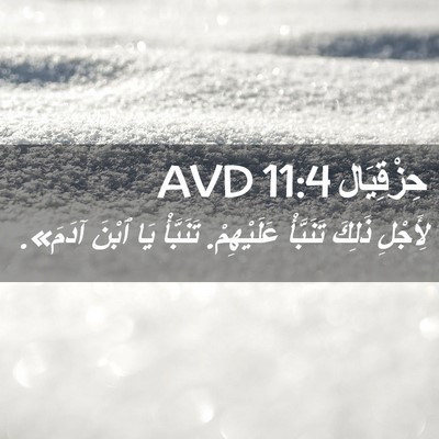 Picture 02 - حِزْقِيَال 11:4 AVD - لِأَجْلِ ذَلِكَ تَنَبَّأْ - Bible Verse Picture