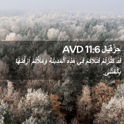 Picture 02 - حِزْقِيَال 11:6 AVD - قَدْ كَثَّرْتُمْ - Bible Verse Picture