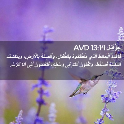 Picture 02 - حِزْقِيَال 13:14 AVD - فَأَهْدِمُ ٱلْحَائِطَ - Bible Verse Picture