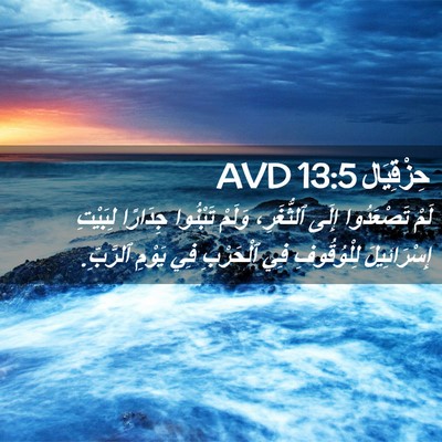 Picture 02 - حِزْقِيَال 13:5 AVD - لَمْ تَصْعَدُوا إِلَى - Bible Verse Picture
