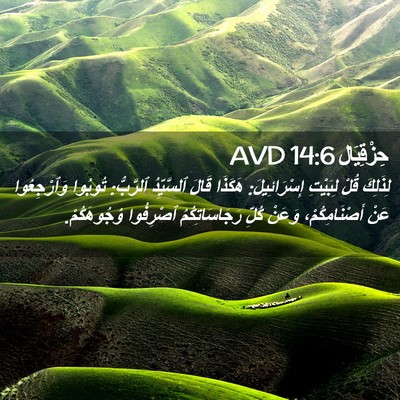 Picture 02 - حِزْقِيَال 14:6 AVD - لِذَلِكَ قُلْ لِبَيْتِ - Bible Verse Picture