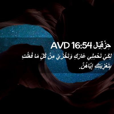 Picture 02 - حِزْقِيَال 16:54 AVD - لِكَيْ تَحْمِلِي عَارَكِ - Bible Verse Picture