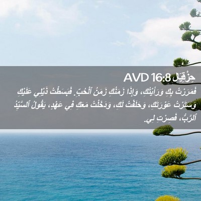 Picture 02 - حِزْقِيَال 16:8 AVD - فَمَرَرْتُ بِكِ - Bible Verse Picture