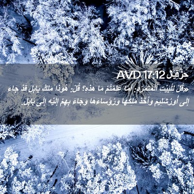 Picture 02 - حِزْقِيَال 17:12 AVD - «قُلْ لِلْبَيْتِ - Bible Verse Picture