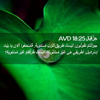 Picture 02 - حِزْقِيَال 18:25 AVD - «وَأَنْتُمْ تَقُولُونَ: - Bible Verse Picture