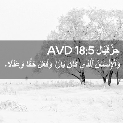 Picture 02 - حِزْقِيَال 18:5 AVD - وَٱلْإِنْسَانُ ٱلَّذِي - Bible Verse Picture