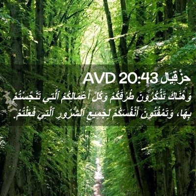 Picture 02 - حِزْقِيَال 20:43 AVD - وَهُنَاكَ تَذْكُرُونَ - Bible Verse Picture