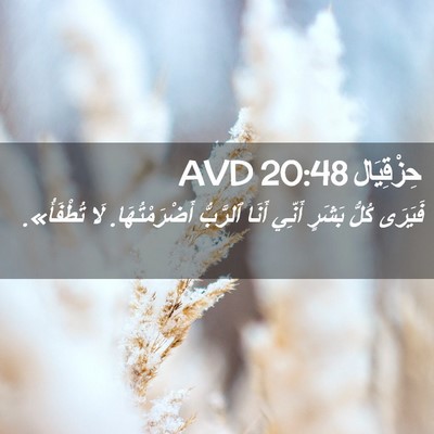 Picture 02 - حِزْقِيَال 20:48 AVD - فَيَرَى كُلُّ بَشَرٍ - Bible Verse Picture