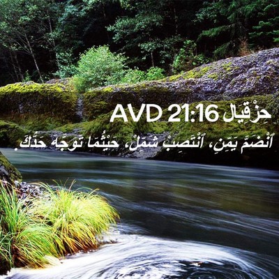 Picture 02 - حِزْقِيَال 21:16 AVD - ٱنْضَمَّ يَمِّنِ، - Bible Verse Picture