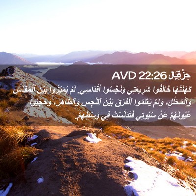 Picture 02 - حِزْقِيَال 22:26 AVD - كَهَنَتُهَا خَالَفُوا - Bible Verse Picture