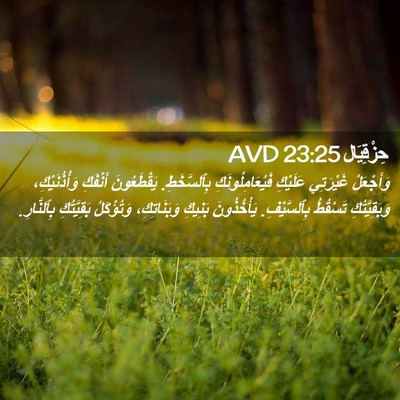 Picture 02 - حِزْقِيَال 23:25 AVD - وَأَجْعَلُ غَيْرَتِي - Bible Verse Picture