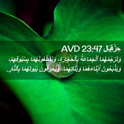 Picture 02 - حِزْقِيَال 23:47 AVD - وَتَرْجُمُهُمَا - Bible Verse Picture