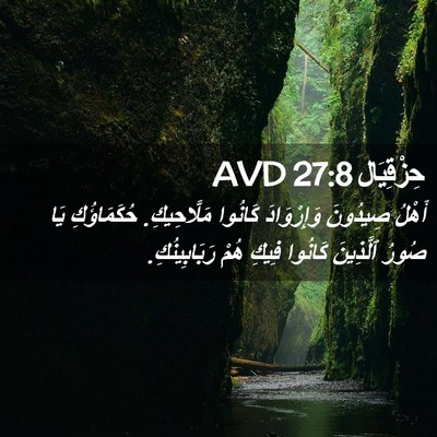 Picture 02 - حِزْقِيَال 27:8 AVD - أَهْلُ صِيدُونَ - Bible Verse Picture