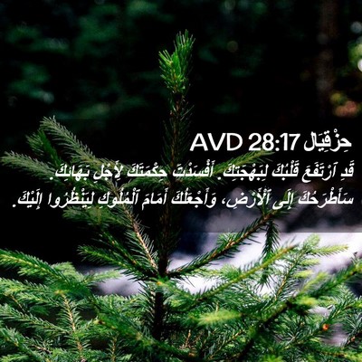 Picture 02 - حِزْقِيَال 28:17 AVD - قَدِ ٱرْتَفَعَ قَلْبُكَ - Bible Verse Picture