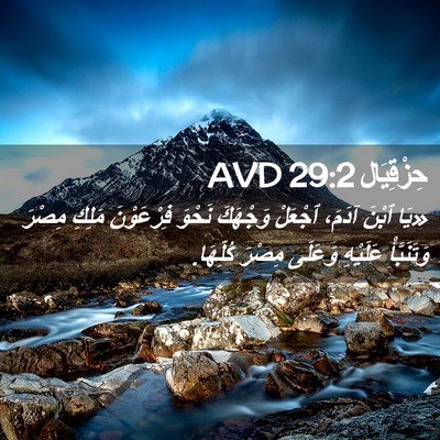 Picture 02 - حِزْقِيَال 29:2 AVD - «يَا ٱبْنَ آدَمَ، ٱجْعَلْ - Bible Verse Picture