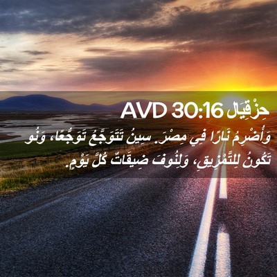 Picture 02 - حِزْقِيَال 30:16 AVD - وَأُضْرِمُ نَارًا فِي - Bible Verse Picture