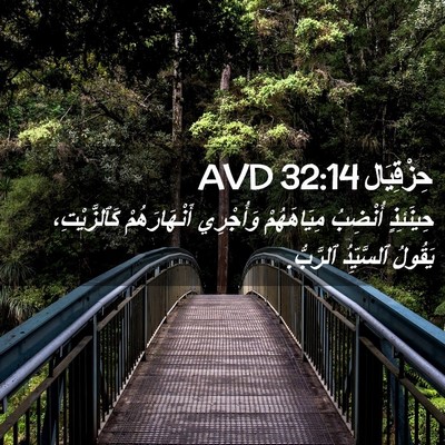 Picture 02 - حِزْقِيَال 32:14 AVD - حِينَئِذٍ أُنْضِبُ - Bible Verse Picture
