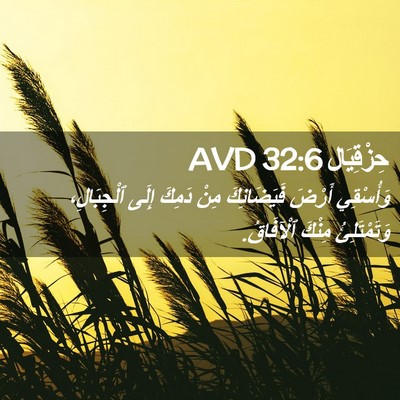 Picture 02 - حِزْقِيَال 32:6 AVD - وَأُسْقِي أَرْضَ - Bible Verse Picture