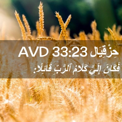 Picture 02 - حِزْقِيَال 33:23 AVD - فَكَانَ إِلَيَّ كَلَامُ - Bible Verse Picture