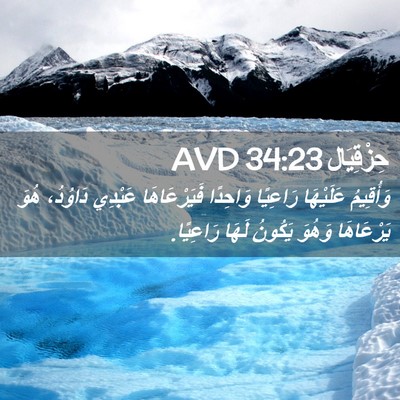Picture 02 - حِزْقِيَال 34:23 AVD - وَأُقِيمُ عَلَيْهَا - Bible Verse Picture