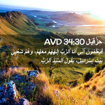 Picture 02 - حِزْقِيَال 34:30 AVD - فَيَعْلَمُونَ أَنِّي - Bible Verse Picture