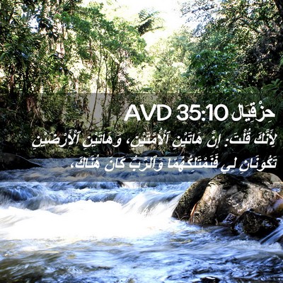 Picture 02 - حِزْقِيَال 35:10 AVD - لِأَنَّكَ قُلْتَ: إِنَّ - Bible Verse Picture