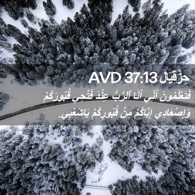 Picture 02 - حِزْقِيَال 37:13 AVD - فَتَعْلَمُونَ أَنِّي - Bible Verse Picture