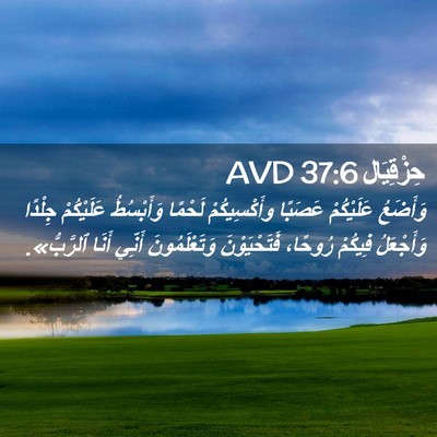 Picture 02 - حِزْقِيَال 37:6 AVD - وَأَضَعُ عَلَيْكُمْ - Bible Verse Picture
