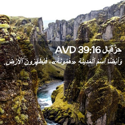 Picture 02 - حِزْقِيَال 39:16 AVD - وَأَيْضًا ٱسْمُ - Bible Verse Picture