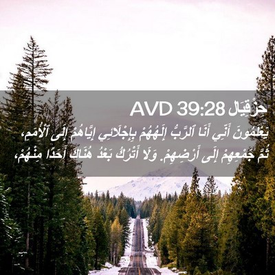 Picture 02 - حِزْقِيَال 39:28 AVD - يَعْلَمُونَ أَنِّي أَنَا - Bible Verse Picture