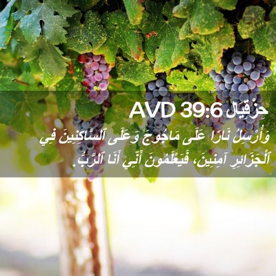 Picture 02 - حِزْقِيَال 39:6 AVD - وَأُرْسِلُ نَارًا عَلَى - Bible Verse Picture