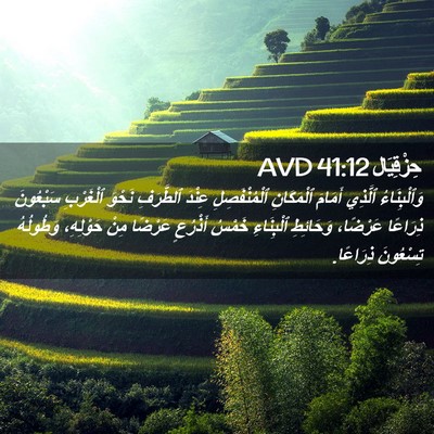 Picture 02 - حِزْقِيَال 41:12 AVD - وَٱلْبِنَاءُ ٱلَّذِي - Bible Verse Picture