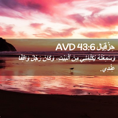 Picture 02 - حِزْقِيَال 43:6 AVD - وَسَمِعْتُهُ يُكَلِّمُنِي - Bible Verse Picture