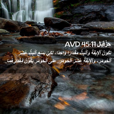Picture 02 - حِزْقِيَال 45:11 AVD - تَكُونُ ٱلْإِيفَةُ - Bible Verse Picture