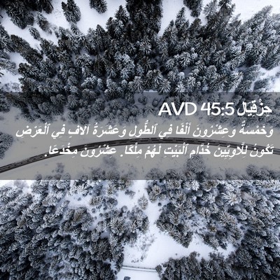 Picture 02 - حِزْقِيَال 45:5 AVD - وَخَمْسَةٌ وَعِشْرُونَ - Bible Verse Picture