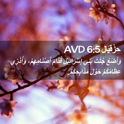 Picture 02 - حِزْقِيَال 6:5 AVD - وَأَضَعُ جُثَثَ بَنِي - Bible Verse Picture