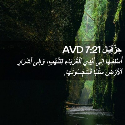 Picture 02 - حِزْقِيَال 7:21 AVD - أُسْلِمُهَا إِلَى أَيْدِي - Bible Verse Picture