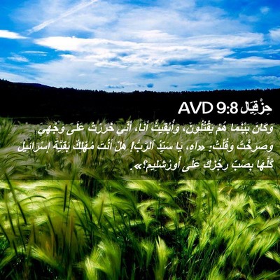Picture 02 - حِزْقِيَال 9:8 AVD - وَكَانَ بَيْنَمَا هُمْ - Bible Verse Picture