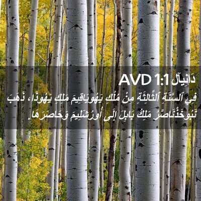 Picture 02 - دَانِيآل 1:1 AVD - فِي ٱلسَّنَةِ - Bible Verse Picture