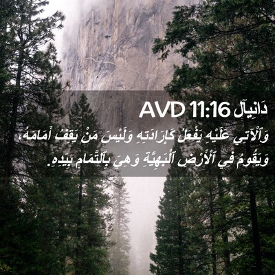 Picture 02 - دَانِيآل 11:16 AVD - وَٱلْآتِي عَلَيْهِ - Bible Verse Picture