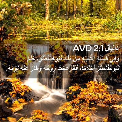 Picture 02 - دَانِيآل 2:1 AVD - وَفِي ٱلسَّنَةِ - Bible Verse Picture