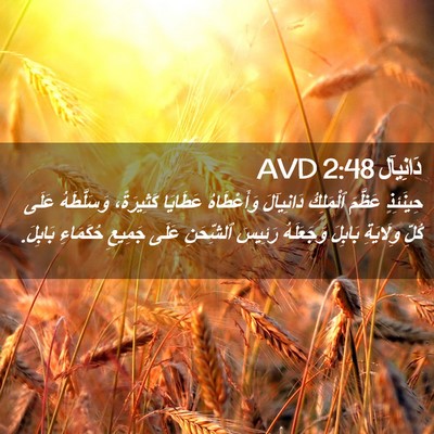 Picture 02 - دَانِيآل 2:48 AVD - حِينَئِذٍ عَظَّمَ - Bible Verse Picture