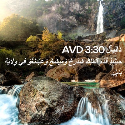 Picture 02 - دَانِيآل 3:30 AVD - حِينَئِذٍ قَدَّمَ - Bible Verse Picture