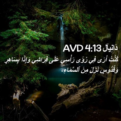 Picture 02 - دَانِيآل 4:13 AVD - كُنْتُ أَرَى فِي رُؤَى - Bible Verse Picture