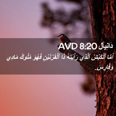 Picture 02 - دَانِيآل 8:20 AVD - أَمَّا ٱلْكَبْشُ ٱلَّذِي - Bible Verse Picture