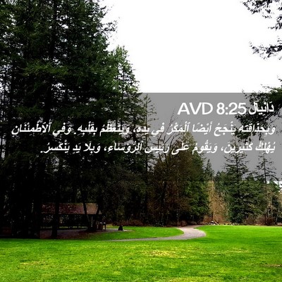 Picture 02 - دَانِيآل 8:25 AVD - وَبِحَذَاقَتِهِ يَنْجَحُ - Bible Verse Picture