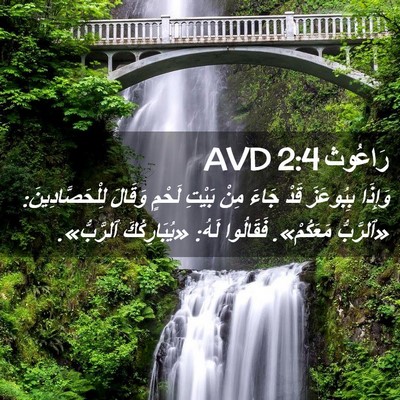 Picture 02 - رَاعُوث 2:4 AVD - وَإِذَا بِبُوعَزَ قَدْ - Bible Verse Picture