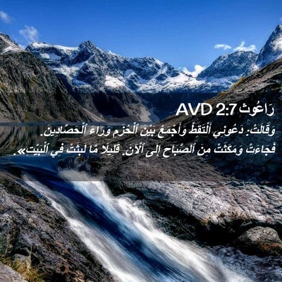 Picture 02 - رَاعُوث 2:7 AVD - وَقَالَتْ: دَعُونِي - Bible Verse Picture