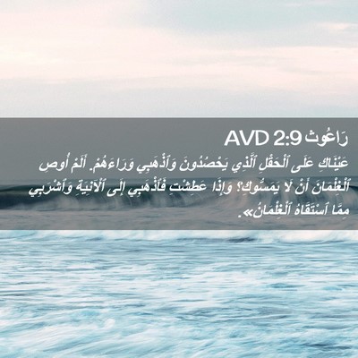 Picture 02 - رَاعُوث 2:9 AVD - عَيْنَاكِ عَلَى ٱلْحَقْلِ - Bible Verse Picture