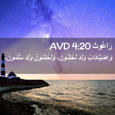 Picture 02 - رَاعُوث 4:20 AVD - وَعَمِّينَادَابُ وَلَدَ - Bible Verse Picture